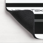 Humbug Stripe "Dein Text" - vertikal Mousepad (Ecke)