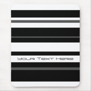 Humbug Stripe "Dein Text" - vertikal Mousepad