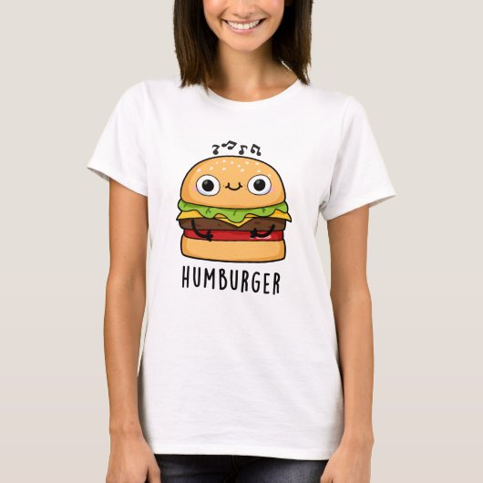Humburger Funny Humming Burger Pub T-Shirt (Vorderseite)