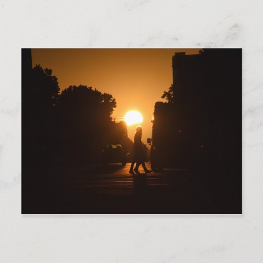 Humday Sunset Over Oakland Postkarte (Vorderseite)