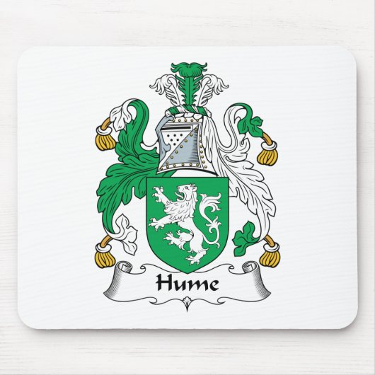 Hume Familienwappen Mousepad (Vorne)