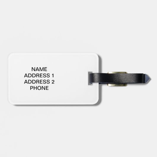 Humerus Gepäckanhänger (Rückseite horizontal)