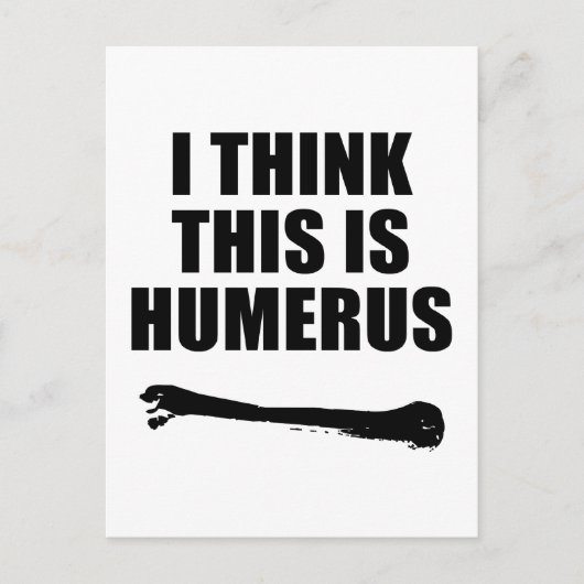 Humerus Postkarte (Vorderseite)