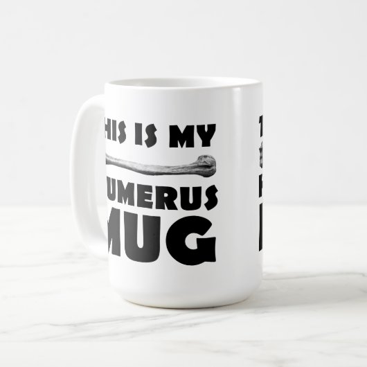 Humerus-Tasse Kaffeetasse (Vorderseite Links)