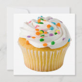 Humige Cupcake beliebt Einladung (Vorderseite)