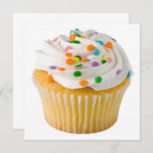 Humige Cupcake beliebt Einladung (Vorne/Hinten)