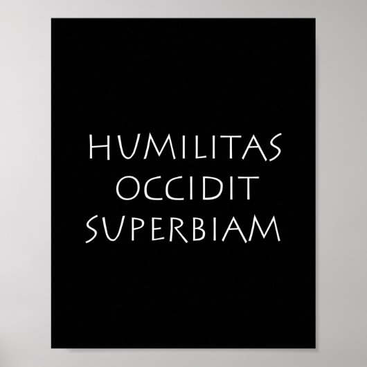 Humilias occidit superbiam poster (Vorne)