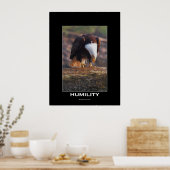 HUMILITY Bald Eagle Motivierend Poster (Küche)