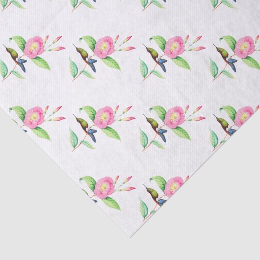 Humingbird und Hybiscus Seidenpapier (Ausschnitt)