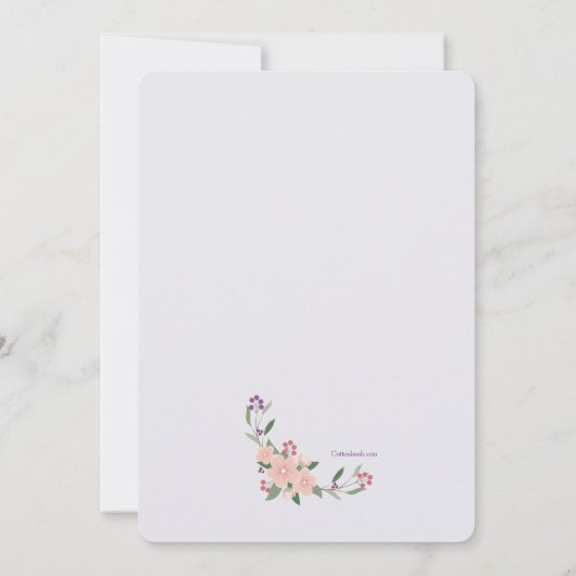 Humingvögel Einladung (Rückseite)