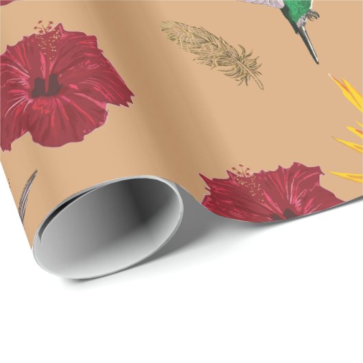 Humingvögel-Inspiration Geschenkpapier (Rolleneckpunkt)