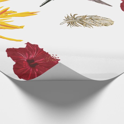 Humingvögel-Inspiration Geschenkpapier (Ecke)