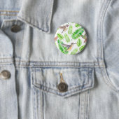 Humingvögel und tropische Blätter Button (Beispiel)