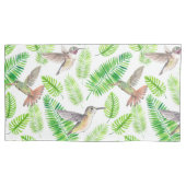 Humingvögel und tropische Blätter Kissenbezug (Vorderseite-Links)