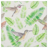 Humingvögel und tropische Blätter Stoff (Muster)