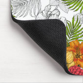 Humingvögel und tropisches Bouquet Mousepad (Ecke)