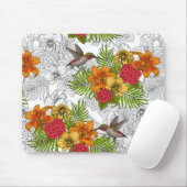 Humingvögel und tropisches Bouquet Mousepad (Mit Mouse)
