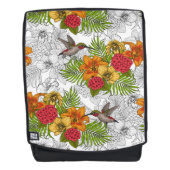 Humingvögel und tropisches Bouquet Rucksack (Vorderseite)