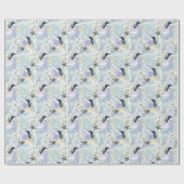 Humingvogel und weiße Blume Geschenkpapier (Flach)
