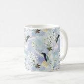 Humingvogel und weiße Blume Kaffeetasse (VorderseiteRechts)