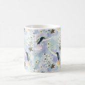 Humingvogel und weiße Blume Kaffeetasse (Mittel)