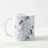 Humingvogel und weiße Blume Kaffeetasse (Links)