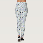 Humingvogel und weiße Blume Leggings (Rückseite)