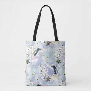Humingvogel und weiße Blume Tasche