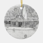 Humiston Pool vor Springbrunnen entfernt Ornament (Vorne)