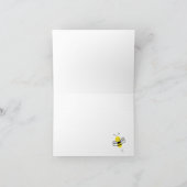 Humle Bee Birthday geklappt Danke Notiz Karten (Innenseite)