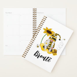 Humle Bee Sonnenblume Personalisiert Gnome Planner Planer