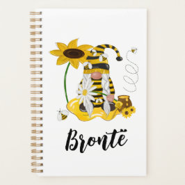 Humle Bee Sonnenblume Personalisiert Gnome Planner Planer