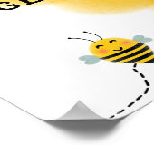 Humle Bienengender Reveal Begrüßungszeichen Poster (Ecke)