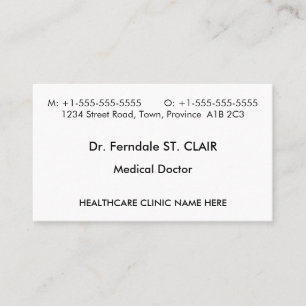 Humle Heathcare Beruflich Business Card Visitenkarte
