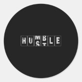 Humle Zitat Cool Business Design Odometer Runder Aufkleber (Vorderseite)