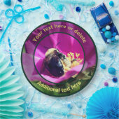 Hummel auf Blume Natur Personalisiertes Party Pappteller (Party)