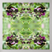 Hummel auf Blume Rahmen erstellen Sie Ihr eigenes Poster (Vorne)