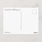 Hummel auf der Wilden Bergamot Postkarte (Rückseite)