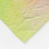 Hummel auf einer Blume Malerei Fleecedecke (Ecke)