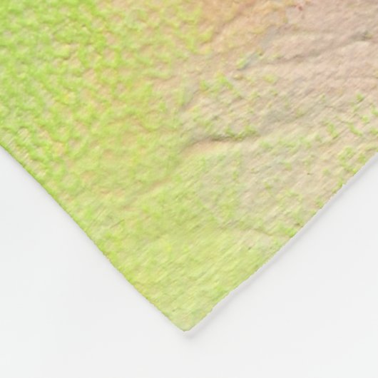 Hummel auf einer Blume Malerei Fleecedecke (Ecke)