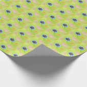Hummel auf einer Blume Malerei Geschenkpapier (Ecke)