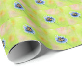 Hummel auf einer Blume Malerei Geschenkpapier (Rolleneckpunkt)