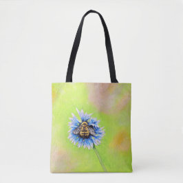 Hummel auf einer Blume Malerei Tasche