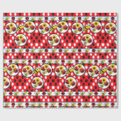 Hummel auf Geschenkpapier (Flach)