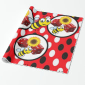 Hummel auf Geschenkpapier (Ungerollt)