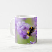 Hummel auf Lavendel Kaffeetasse (Vorderseite Links)
