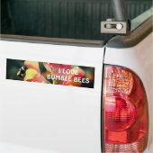 Hummel auf Löwenmäulchen-Blume  Autoaufkleber (Auf Lkw)