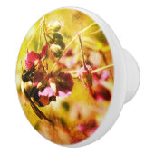 Hummel auf rosa Blume Abstrakt gestört Keramikknauf (Rechts)