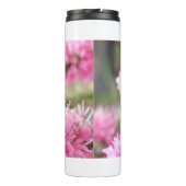 Hummel auf rosa Blüten Thermosbecher (Rückseite)