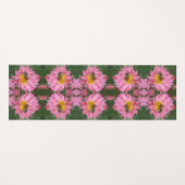 Hummel auf rosa Daisy Blume Abstrakt Yogamatte (Vorderseite (Horizontal))